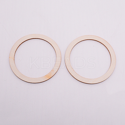 Unfinished Wood Linking Rings WOOD-WH0099-12F-1