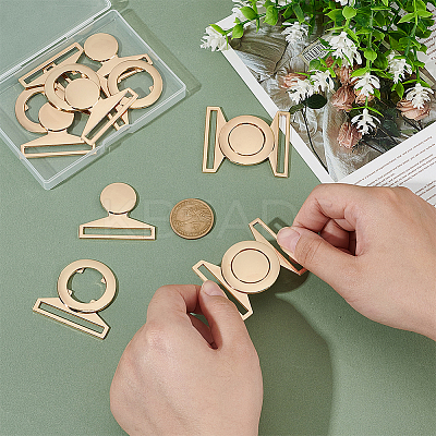 6Sets Zinc Alloy Side Release Buckles FIND-BC0013-98A-1