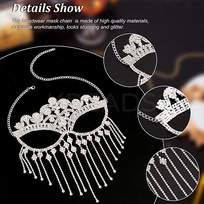 Iron Headwear Masquerade Masks AJEW-WH0312-35S-1