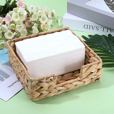 Raffia Woven Tissue Box AJEW-WH20011-01-1