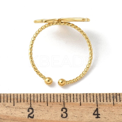 304 Stainless Steel Cuff Rings LS-RJEW-S621-06G-1