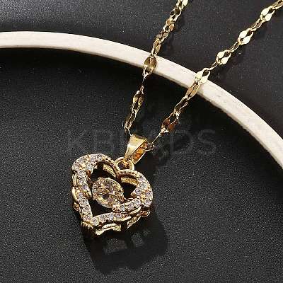 304 Stainless Steel Necklaces for Women LS-NJEW-R015-03G-1