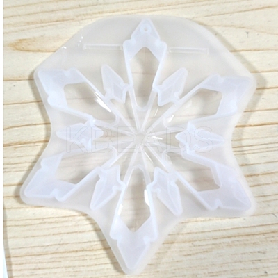 Christmas Snowflake Silicone Pendant Molds DIY-I036-02-1