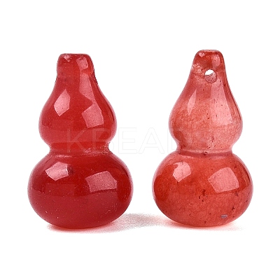 Dyed Natural White Jade Pendants G-Q601-42A-1