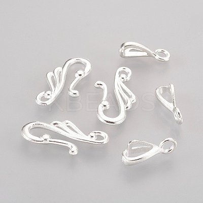 Tibetan Style Hook and Eye Clasps X-K08ZJ021-1