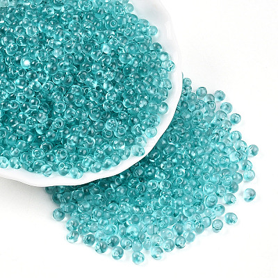 3/0 Baking Paint Glass Fringe Seed Beads SEED-A034-04H-1