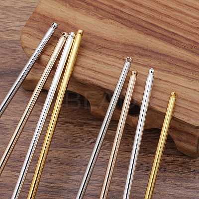Iron Hair Stick Findings OHAR-PW0001-258KCG-1
