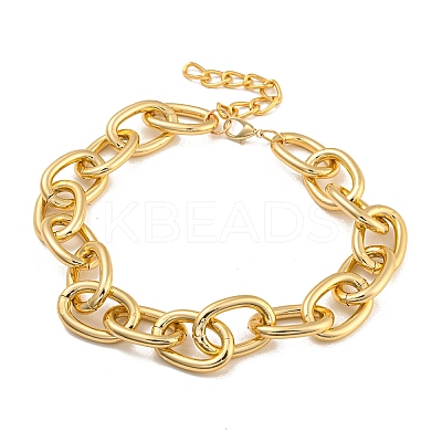 Chunky Aluminum Cable Chain Necklaces for Women LS-NJEW-K261-01D-G-1