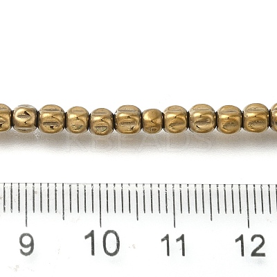 Electroplated Synthetic Non-magnetic Hematite Beads Strands G-C154-A01-01A-1