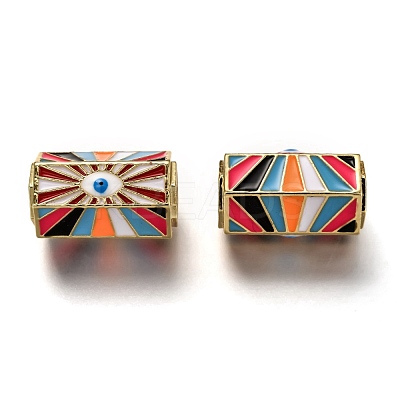 Brass Enamel Pendants ZIRC-I052-15A-1