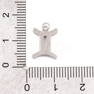 316 Stainless Steel Micro Pave Cubic Zirconia Pendants LS-STAS-K284-01I-P-1
