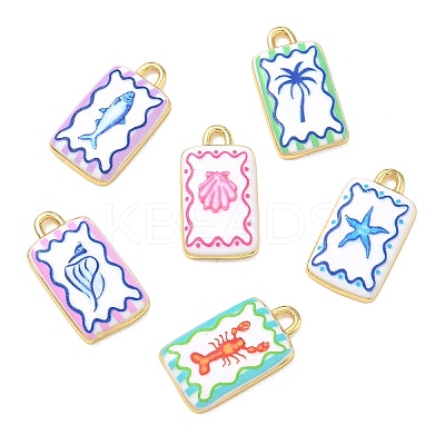 Printed Brass Pendants KK-CBAF9BC-16G-1