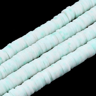 Handmade Polymer Clay Beads Strands CLAY-R089-6mm-169-1