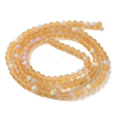 Transparent Glass Beads Strands EGLA-A034-T4mm-MB23-1