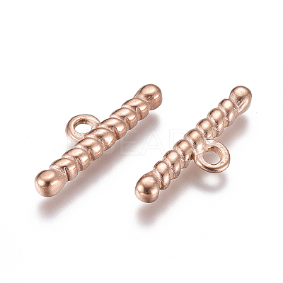 Ion Plating(IP) 304 Stainless Steel Toggle Clasps Parts STAS-F241-07-RG-1