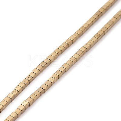 Electroplated Non-magnetic Synthetic Hematite Beads Strands G-G862-03H-1
