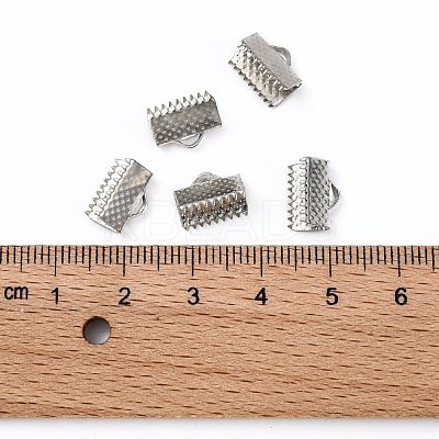 Iron Ribbon Crimp Ends E143Y-N-1