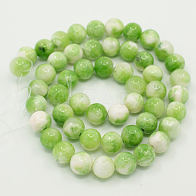 Natural Persian Jade Beads Strands G-D434-8mm-01-1