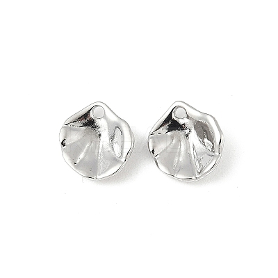 Brass Lotus Leaf Charms KK-V015-19P-1