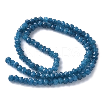 Dyed Natural Malaysia Jade Rondelle Beads Strands G-E316-2x4mm-54-1