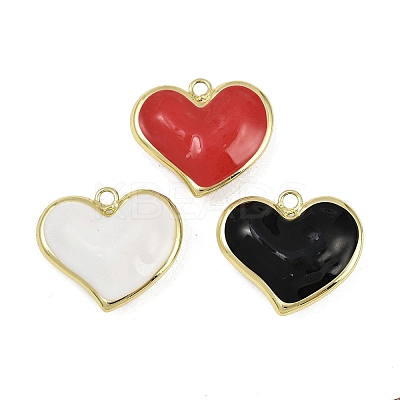 Brass Enamel Pendants KK-I358-002G-C-1