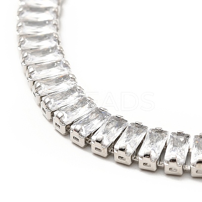 Clear Cubic Zirconia Tennis Bracelets BJEW-A132-20P-1