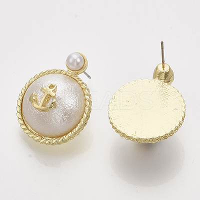(Jewelry Parties Factory Sale)Alloy Ear Studs PALLOY-S121-139-1