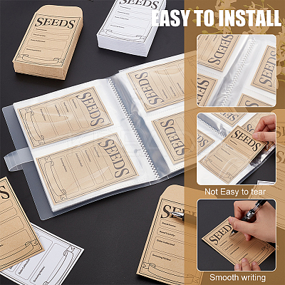 DIY Pocket Seed Storage Organizer Binder Making Kit AJEW-BC0006-63-1