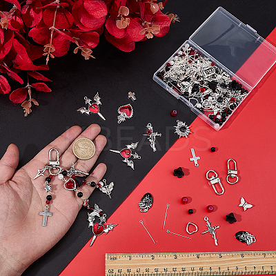 DIY Keychian Findings Kits DIY-SC0033-66-1