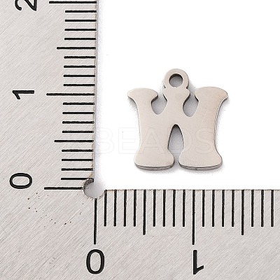 Non-Tarnish 201 Stainless Steel Charms STAS-U016-01P-W-1