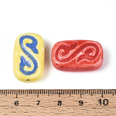 Handmade Porcelain Ceramic Beads PORC-T134-27M-1