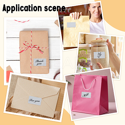 800Pcs Rectangle Paper Thermal Printable Label Stickers AJEW-WH0777-003B-1