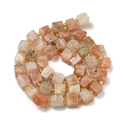 Natural Arusha Sunstone Beads Strands LS-G-G053-B16-03-1