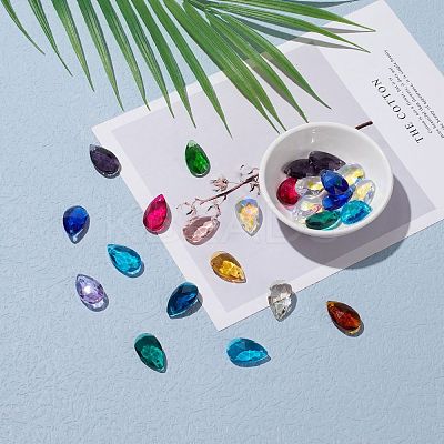 Glass Pendants GLAA-22X13-1