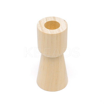 Wooden Candle Holder AJEW-WH0251-54B-02-1