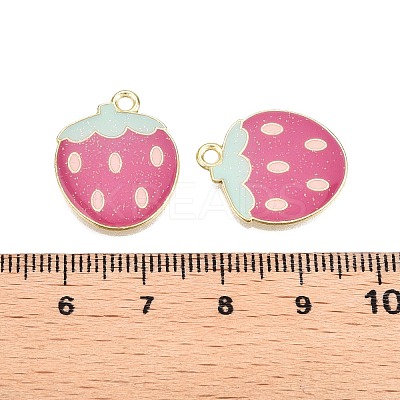 Light Gold Plated Alloy Enamel Pendants PALLOY-N176-26B-RS-1