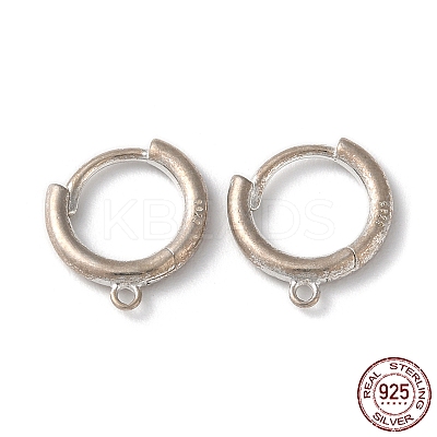 Wholesale Rhodium Plated 925 Sterling Silver Earring Hooks 