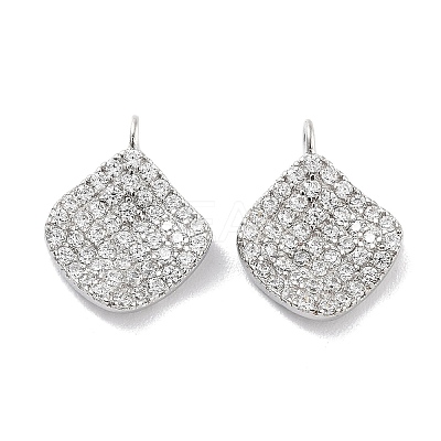 Rhodium Plated 925 Sterling Silver Pendant STER-H111-02P-1