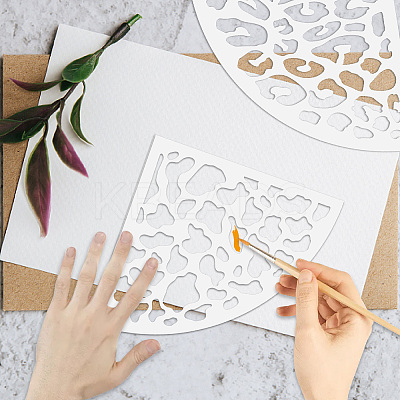 Acrylic Tie Dye Stencils Reusable Art Painting Template DIY-WH0429-002-1