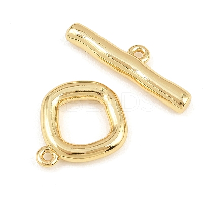 Brass Toggle Clasps KK-G548-41G-02-1