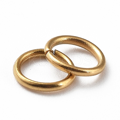 Ion Plating(IP) 304 Stainless Steel Open Jump Rings X-STAS-R060-5x0.7-G-1