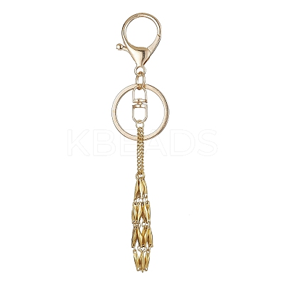04 Stainless Steel Braided Macrame Pouch Empty Stone Holder for Keychain KEYC-JKC00530-01-1