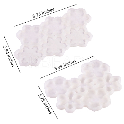 2Pcs 2 Style Food Grade DIY Silicone Molds DIY-SZ0006-12-1