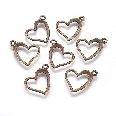 Tibetan Style Alloy Pendants X-TIBEP-22390-AB-FF-1
