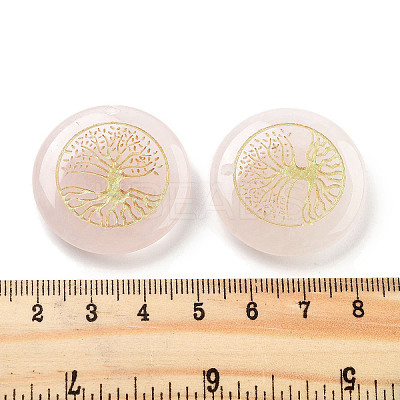 Natural Rose Quartz Carved Pendants G-H007-06G-1