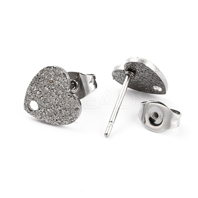 Non-Tarnish 304 Stainless Steel Stud Earring Findings EJEW-O104-07P-1