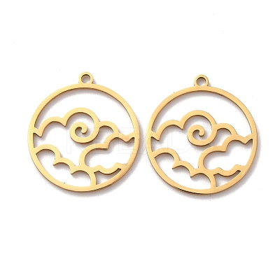 201 Stainless Steel Pendants STAS-WH0027-42G-1