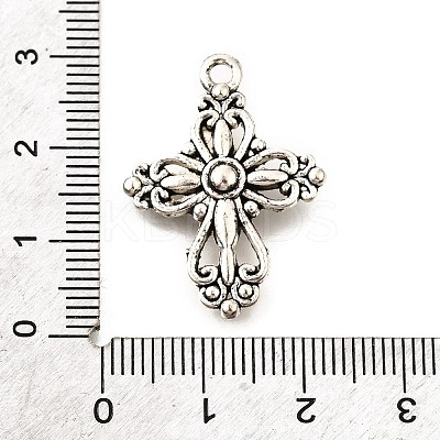Tibetan Style Alloy Pendants TIBE-L008-36AS-1