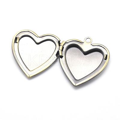 Brass Locket Pendants KK-F717-40AB-NR-1