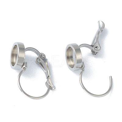 Tarnish Resistant 304 Stainless Steel Leverback Earring Findings KK-H152-09A-P-1
